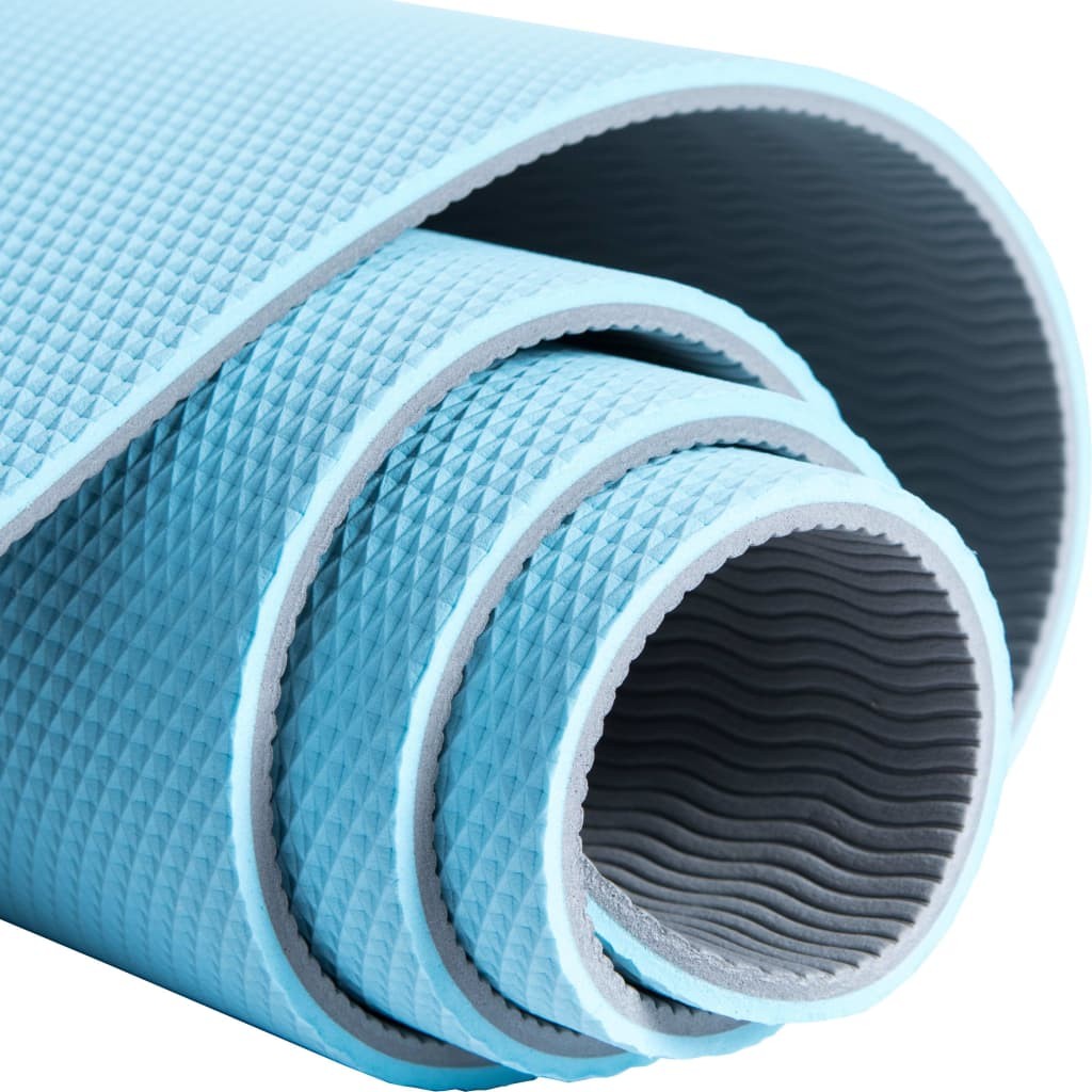 Pure2Improve Yoga Mat 173x58x0.6 cm Blue and Grey